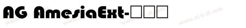 AG AmesiaExt字体转换